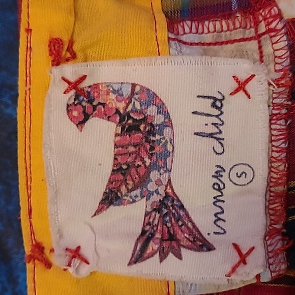 Patchwork Inner Child Boho Skirt Mini Skirt Size S - Picture 3 of 11